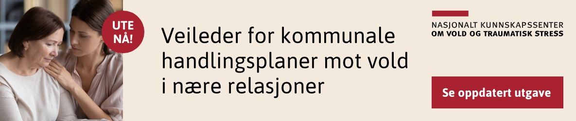 Annonse for veileder for utvikling av kommunale handlingsplaner mot vold i nære relasjoner